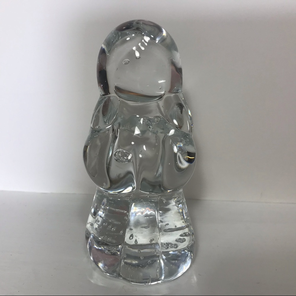 Christmas Holiday Glass Praying Angel Figurine